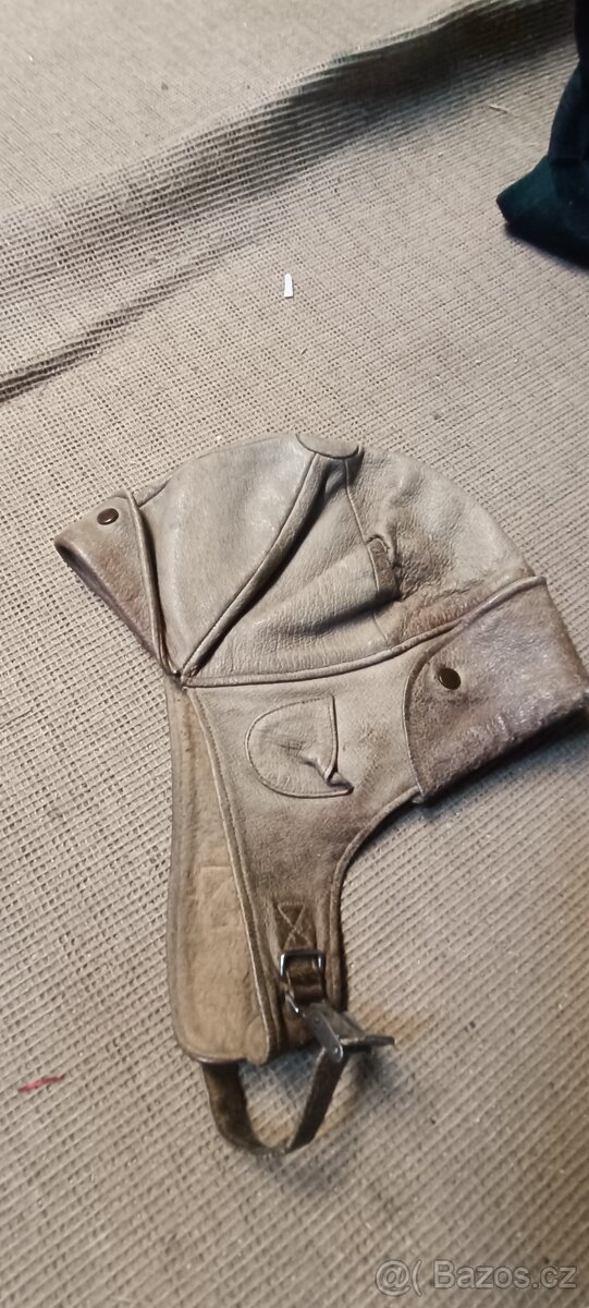 Kožené kalhoty svetr klobouk Kukla kabátek - 4