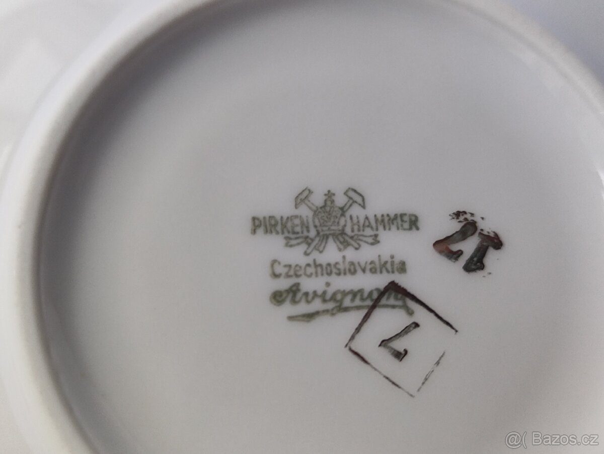 Šapo PIRKEN HAMMER, starožitný šálek, r. 1918-38 - 4