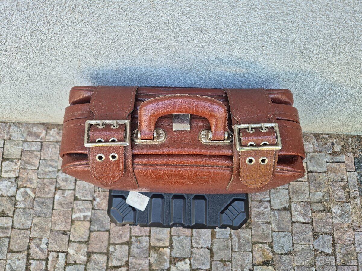 Luxusní retro cestovní kufr, stav: jako nový - 4