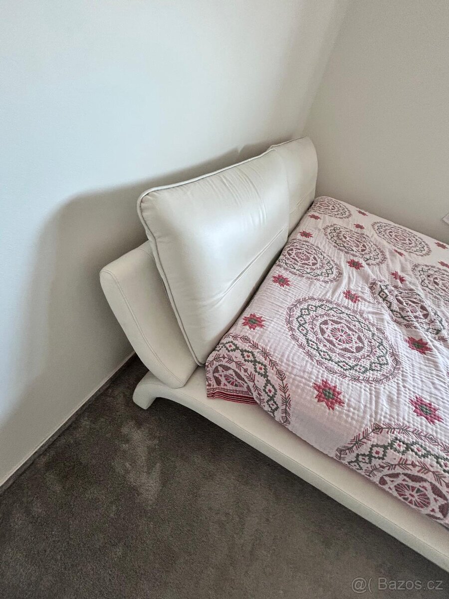 Postel 180×200, čelo pravá kůže - 4