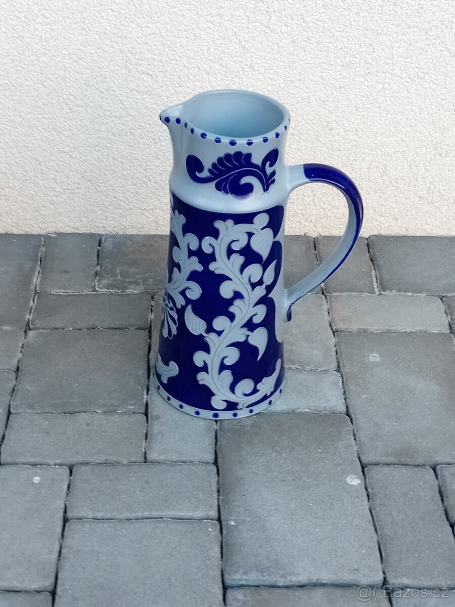 ručně malovaný keramický džbán - 4