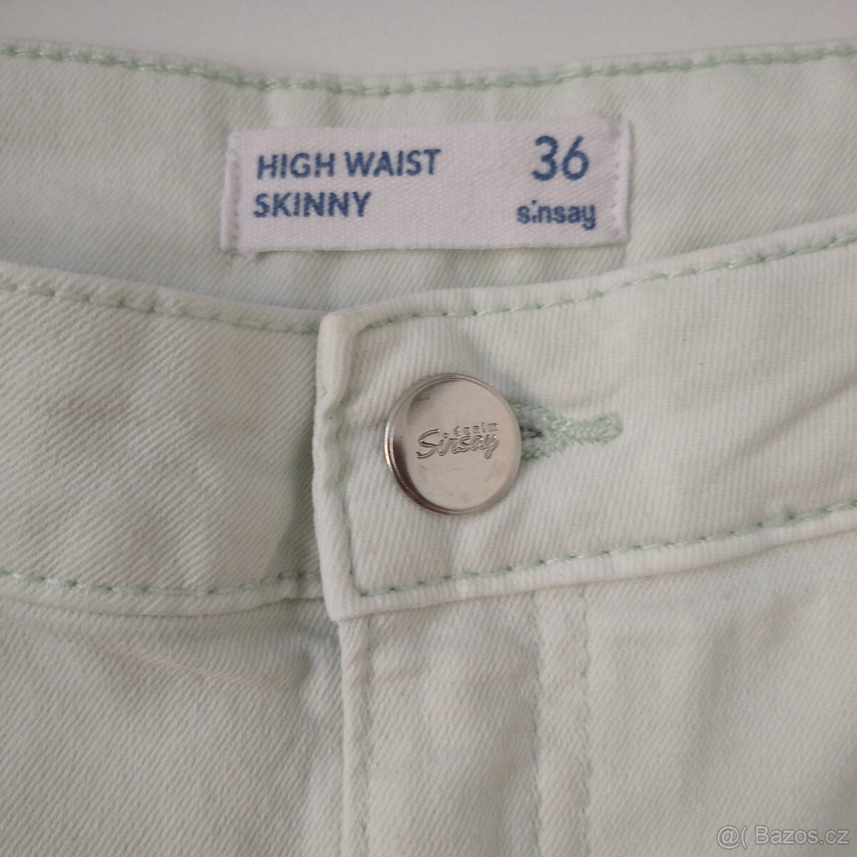 Slim džíny Sinsay mint vel.36 - 4