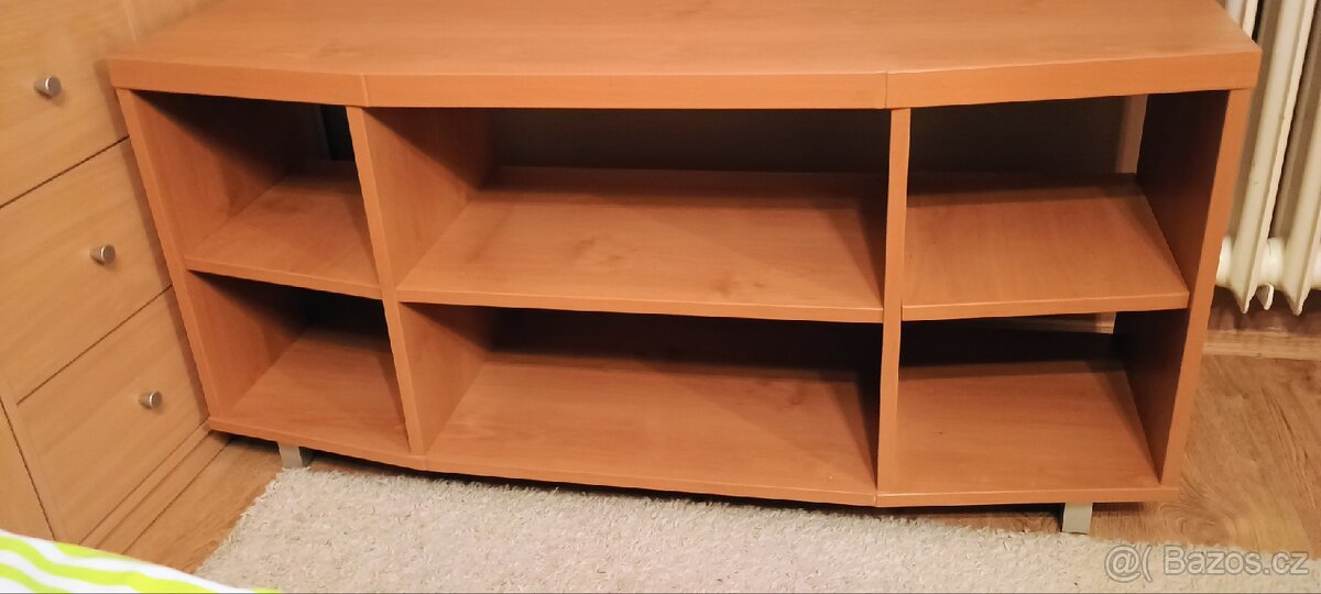 Tv a hifi stolek dřevo masiv - 4