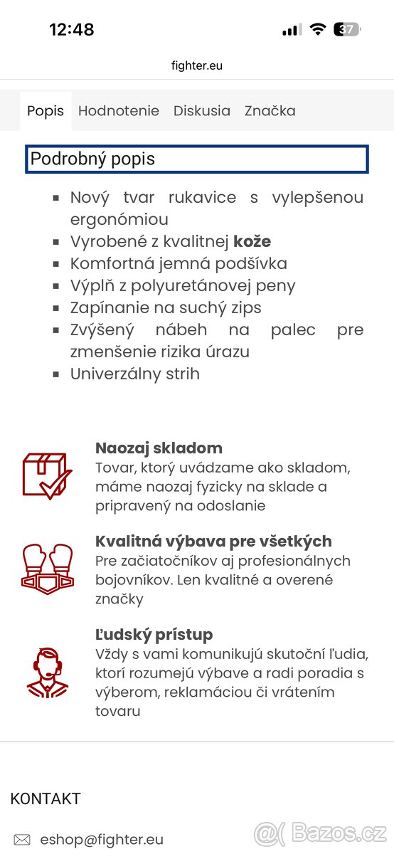 Kvalitní kožené rukavice na box Vector - 4