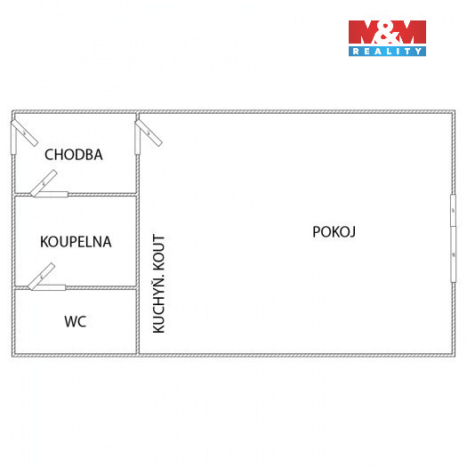 Pronájem bytu 1+kk, 34 m², Kopřivnice, ul. Pod Morávií - 4