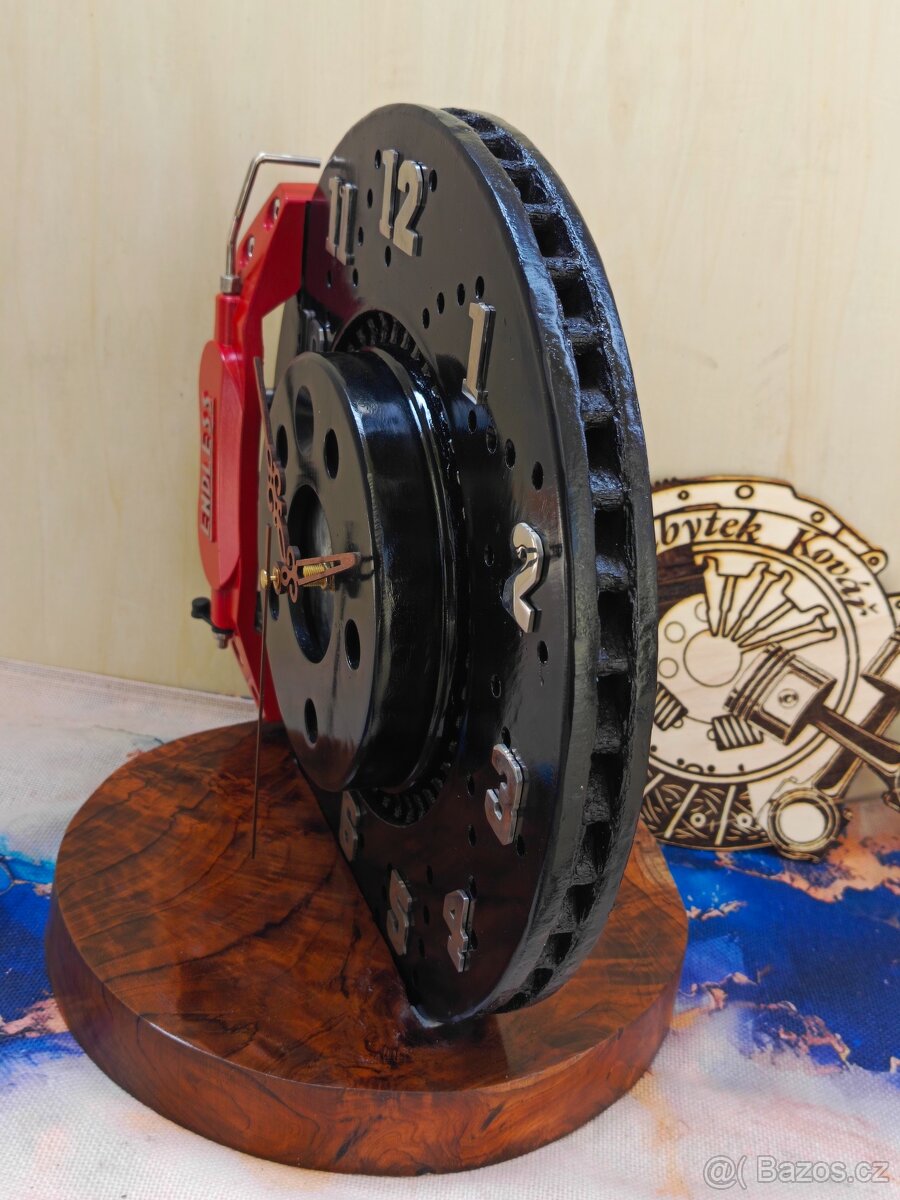 Hodiny z brzdového kotouče - Autonábytek Kovář - 4