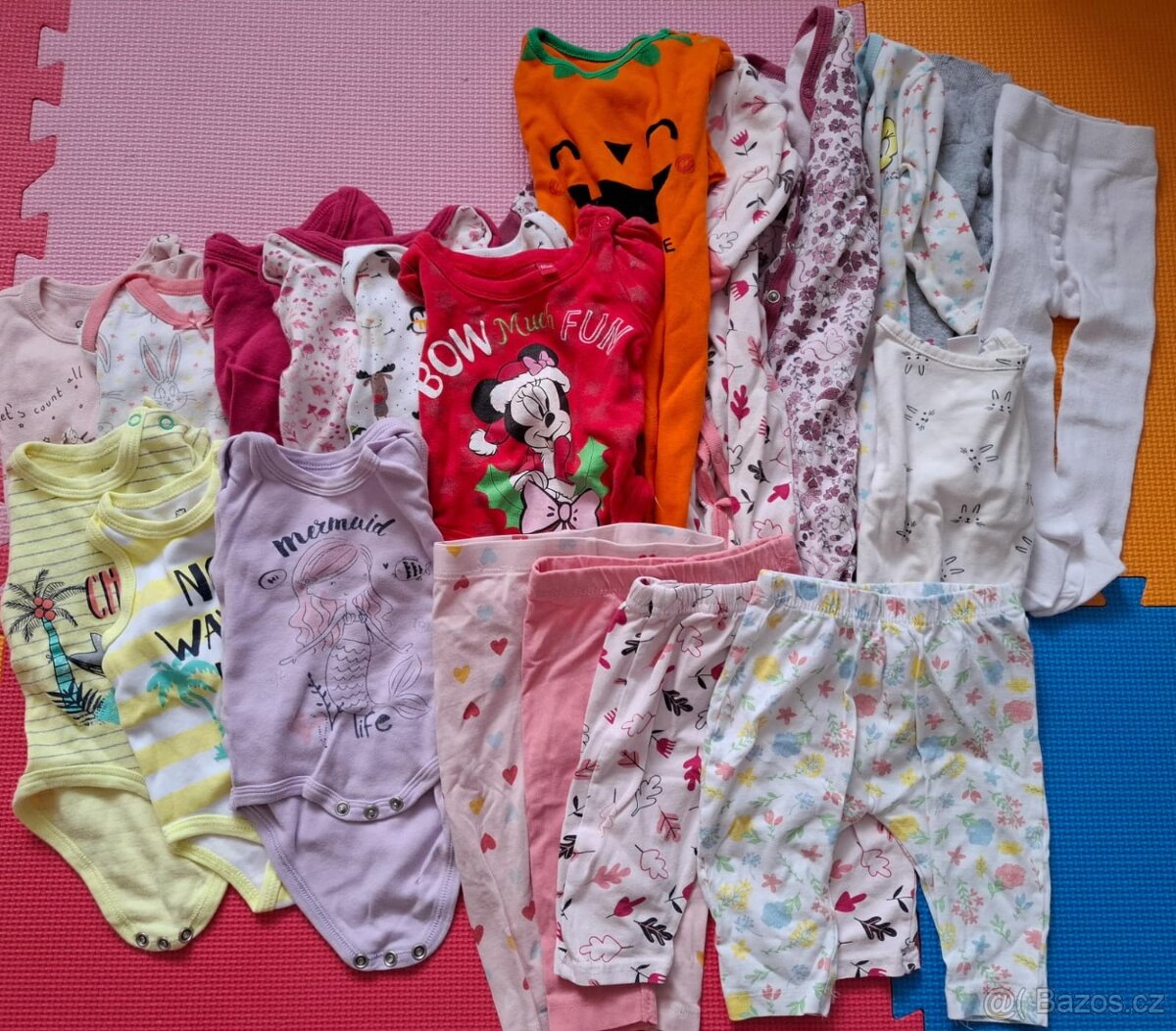 Mix oblečení pro holčičku 0-1 rok, vel 50-80 - 4