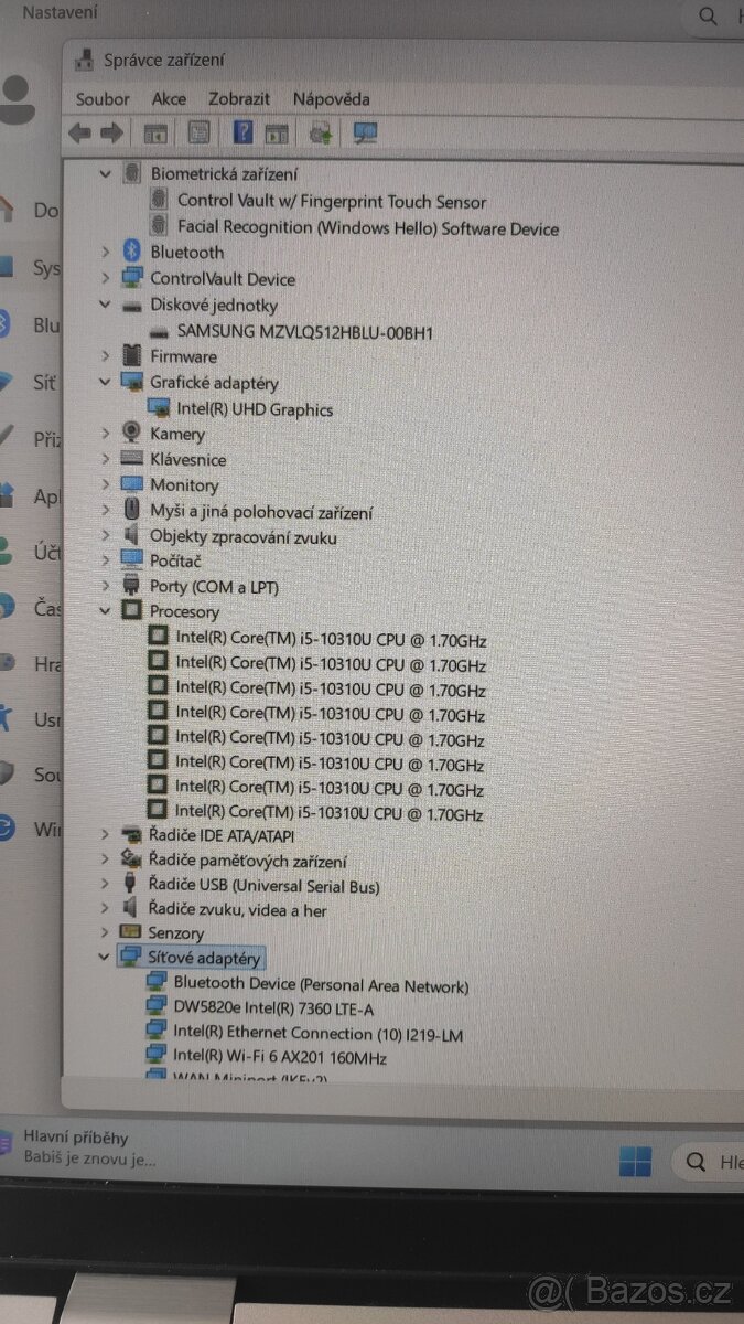 DELL Latitude 5510 15,6" IPS i5, 16GB, SSD 512GB, W11prof. - 4