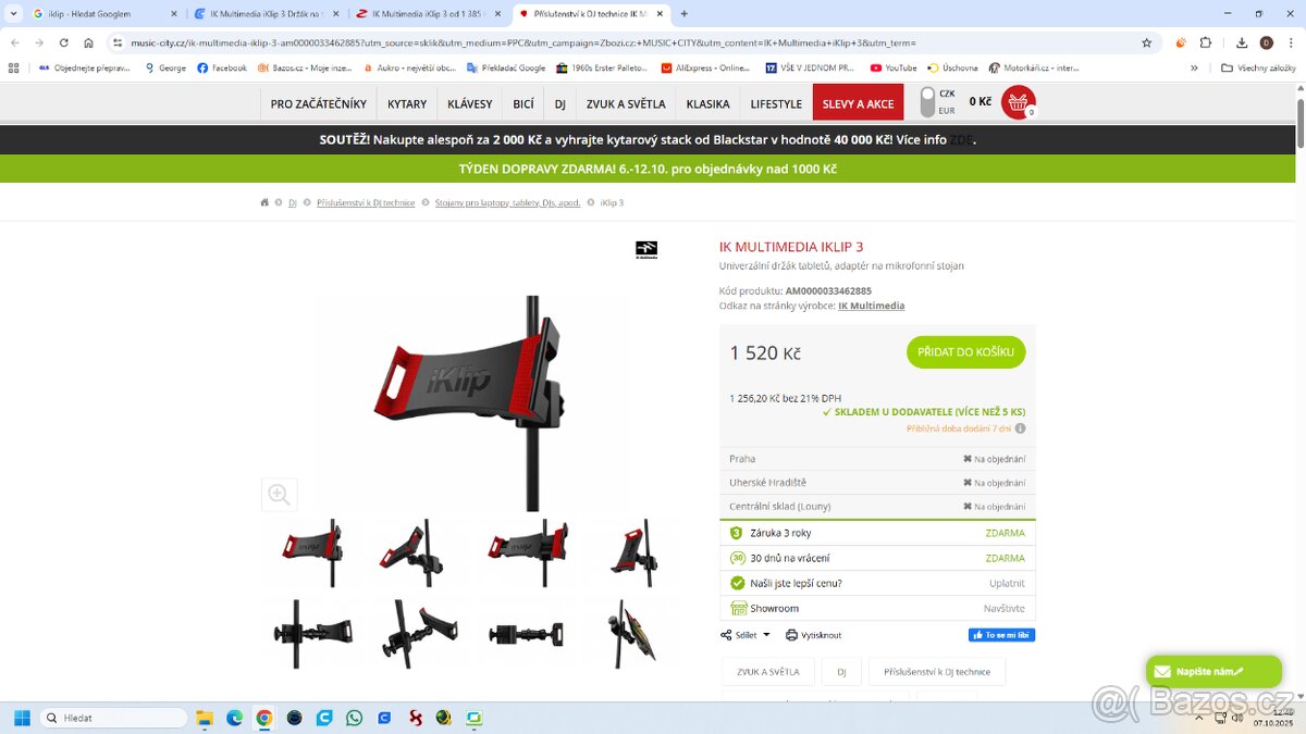 Držák na tablet iKlip 3 pro iPad - 4
