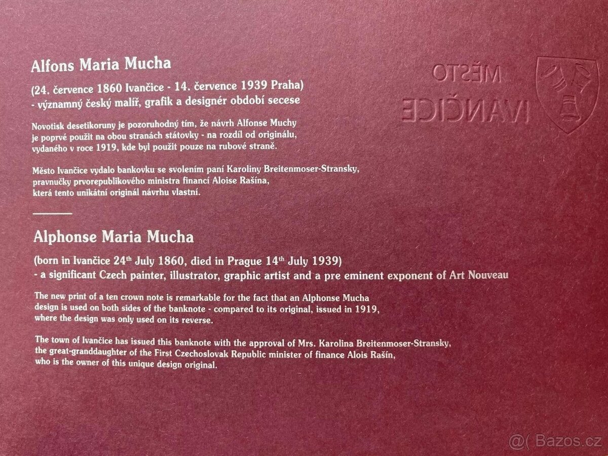10 korun 1919 Pamětní BANKOVKA (2022) špičkový sběratelský s - 4