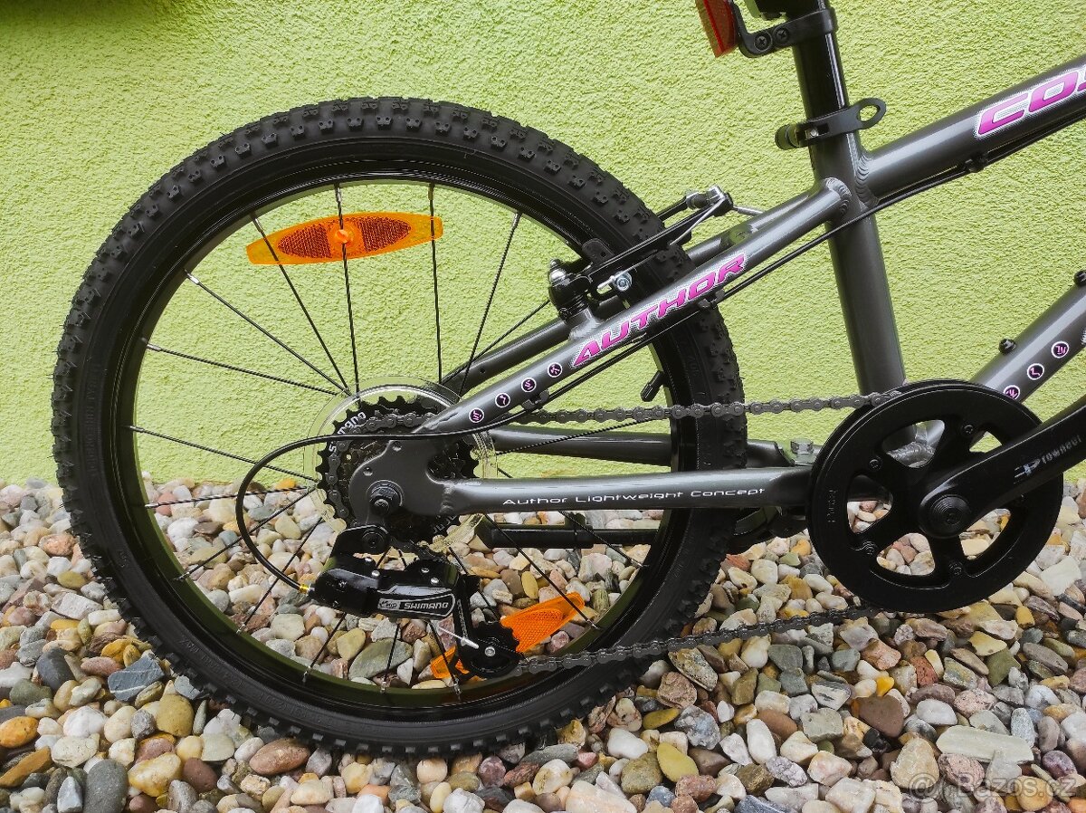 Značkové kolo Author Cosmic 20" (grafit/růžová) - 4