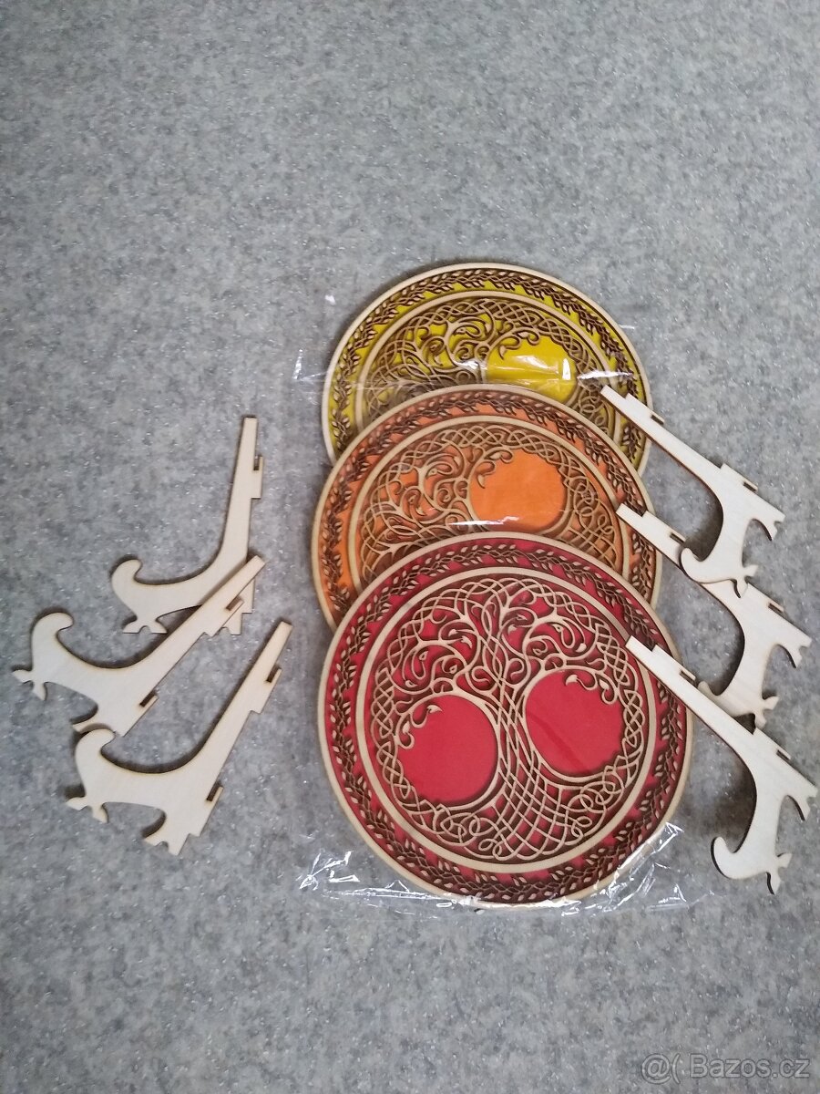 Strom života - frézovaný reliéf prům. 20,5cm - 4