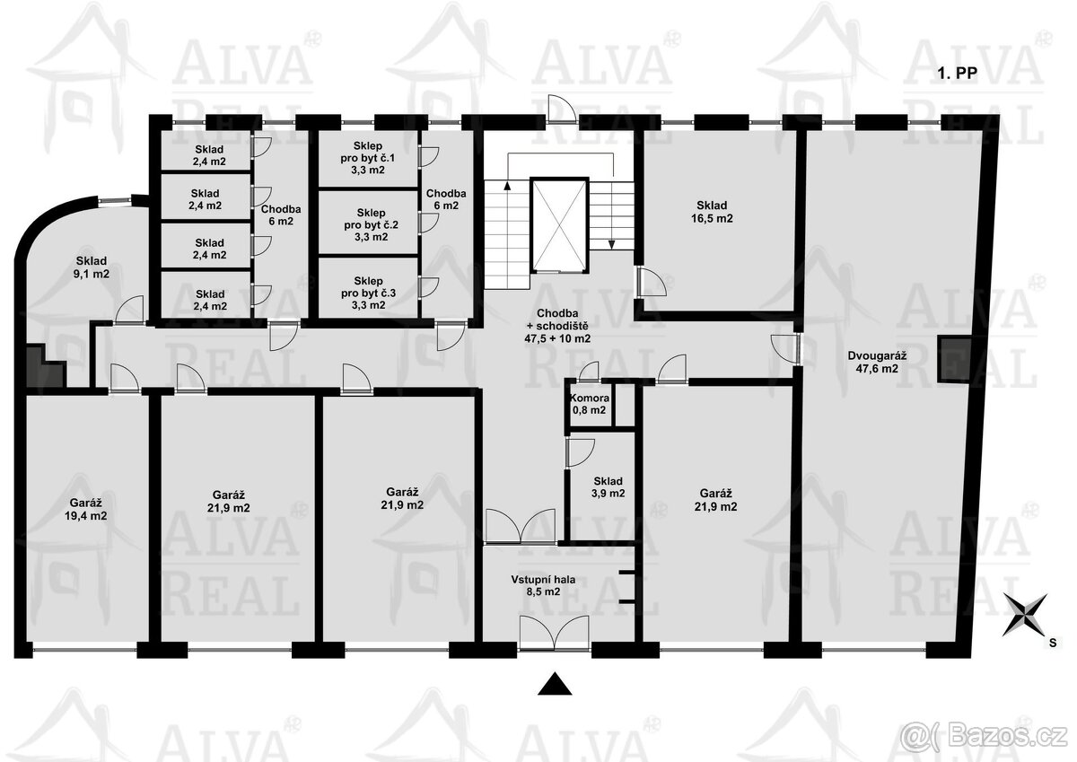 Prodej polyfunkční budovy s kancelářemi, byty, garážemi v... - 4