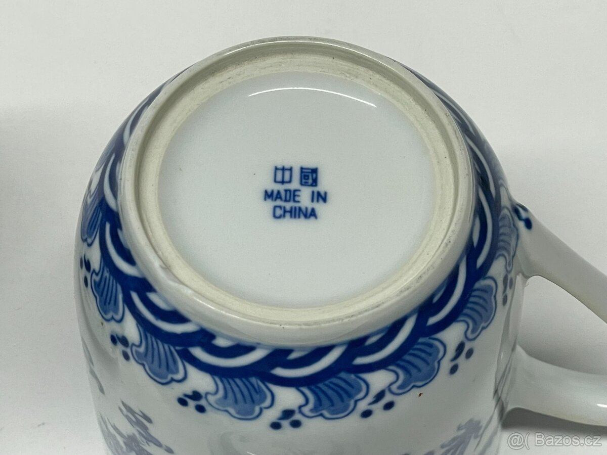 Dva keramické čínské hrnky - 4