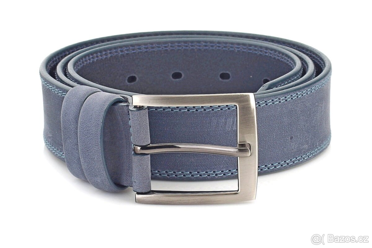 Pánský kožený opasek M4035 o šířce 4 cm - 4