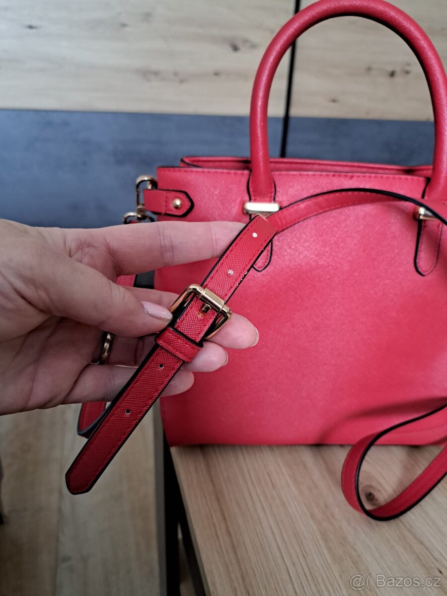 Růžovo-červená kabelka - 4