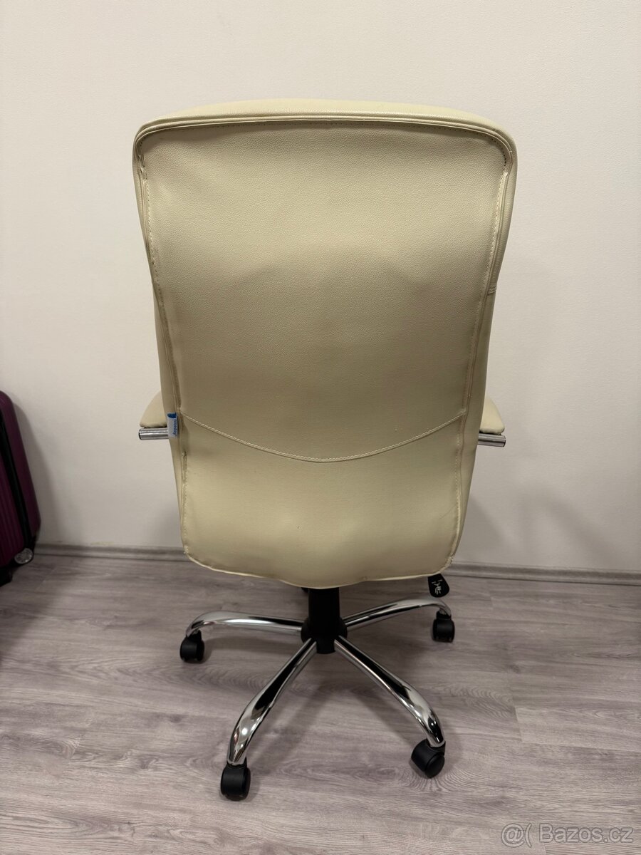 Kancelárske kreslo - Krémová farba - 4
