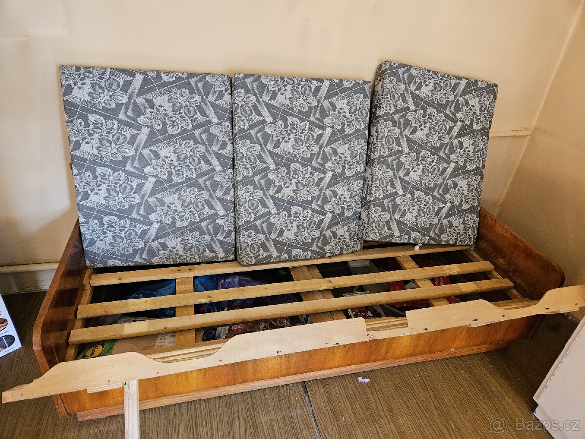 Rozkládací gauč, bez matrací - 4