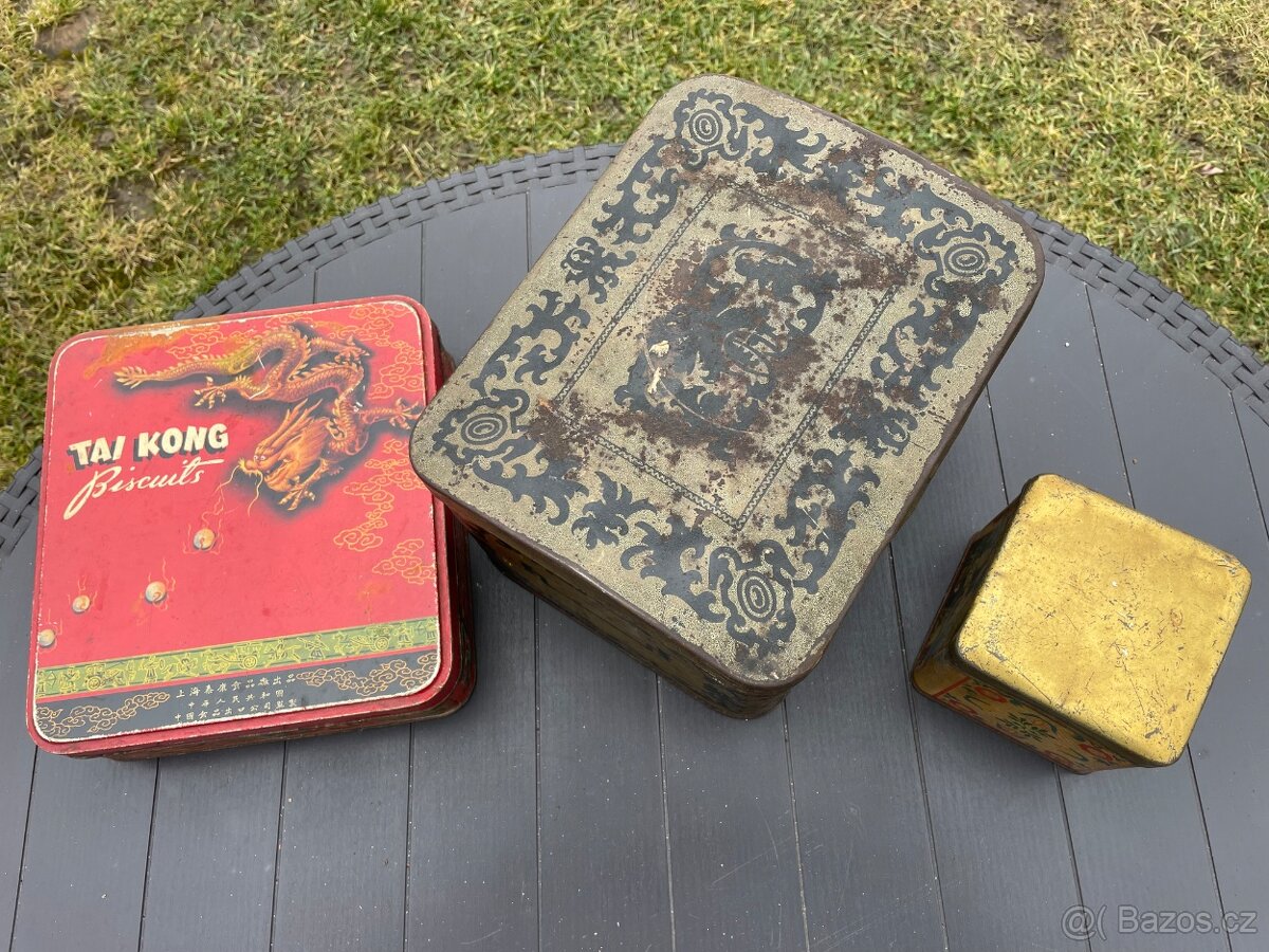 Sbírka retro obalů,plechových starožitných krabiček - 4