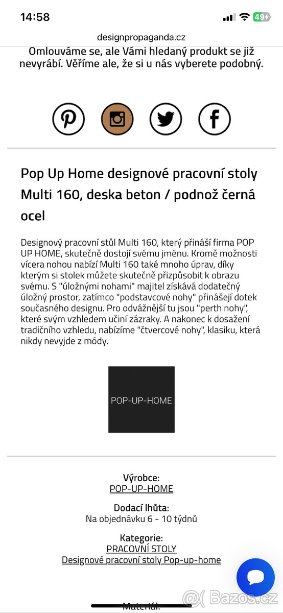 Designový luxusní stůl - 4