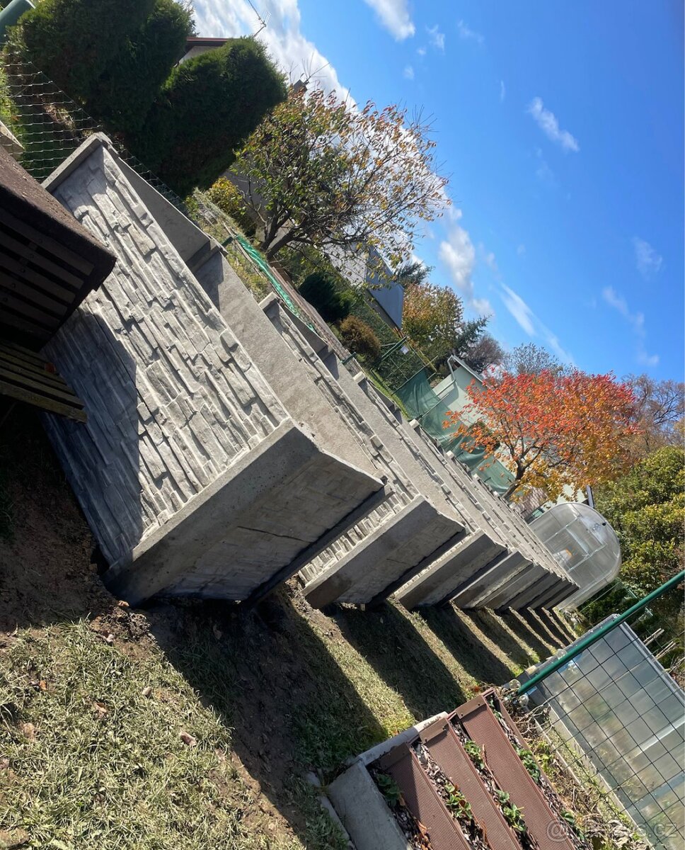 Vyvýšený záhon betonový - 4