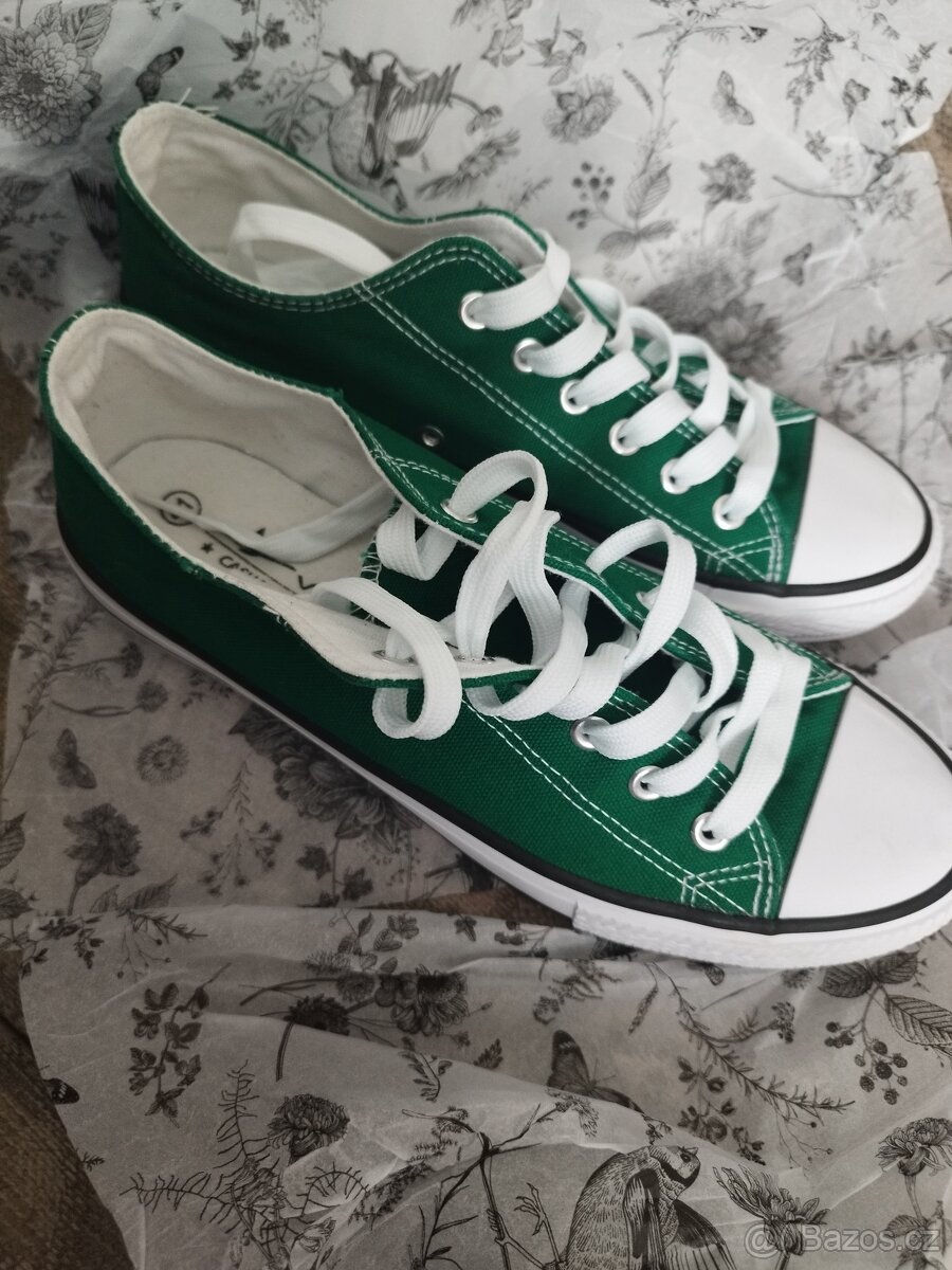 Dámské zelené tenisky - 4