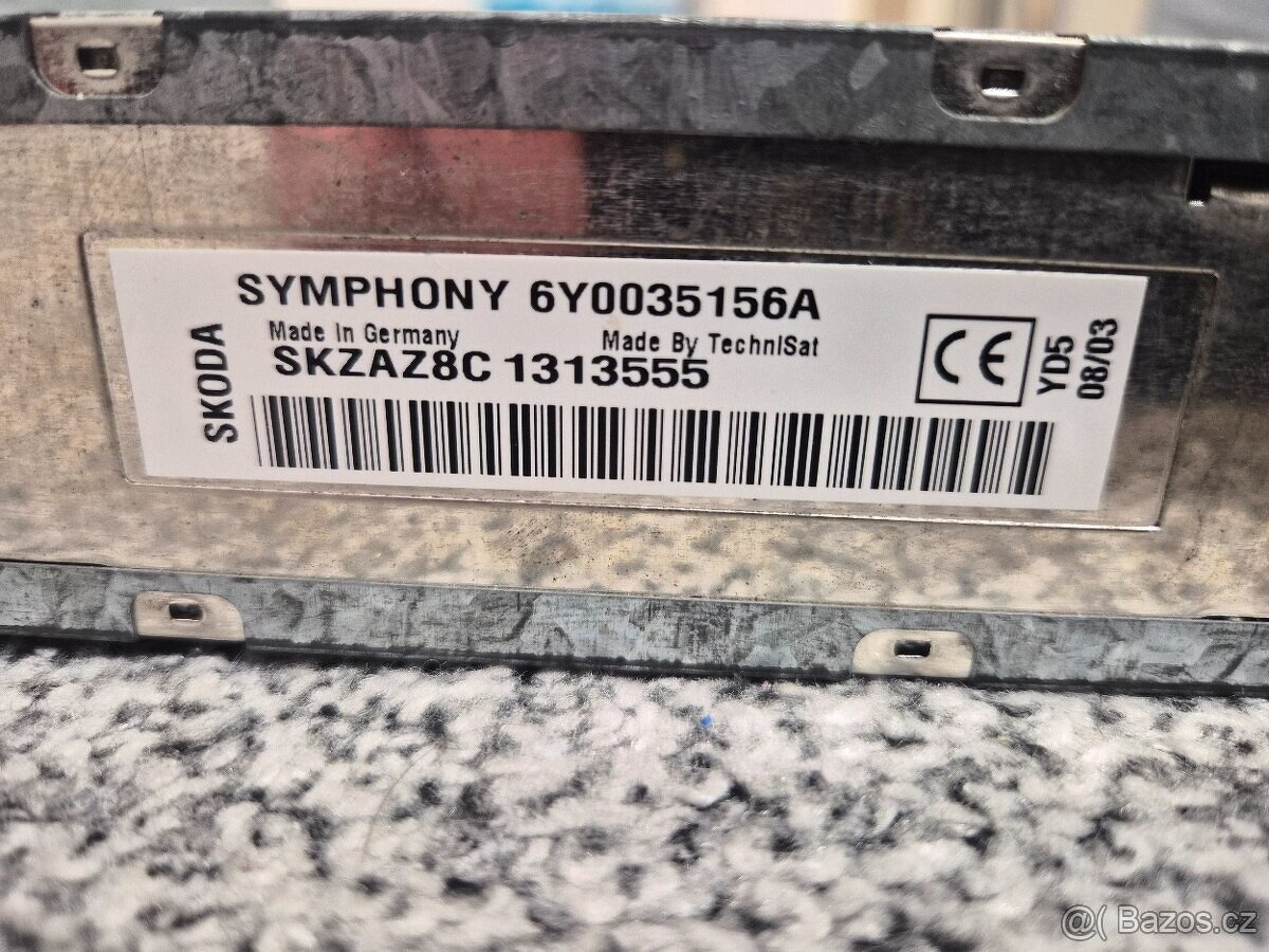 Originální autorádio Škoda SYMPHONY s CD - 4