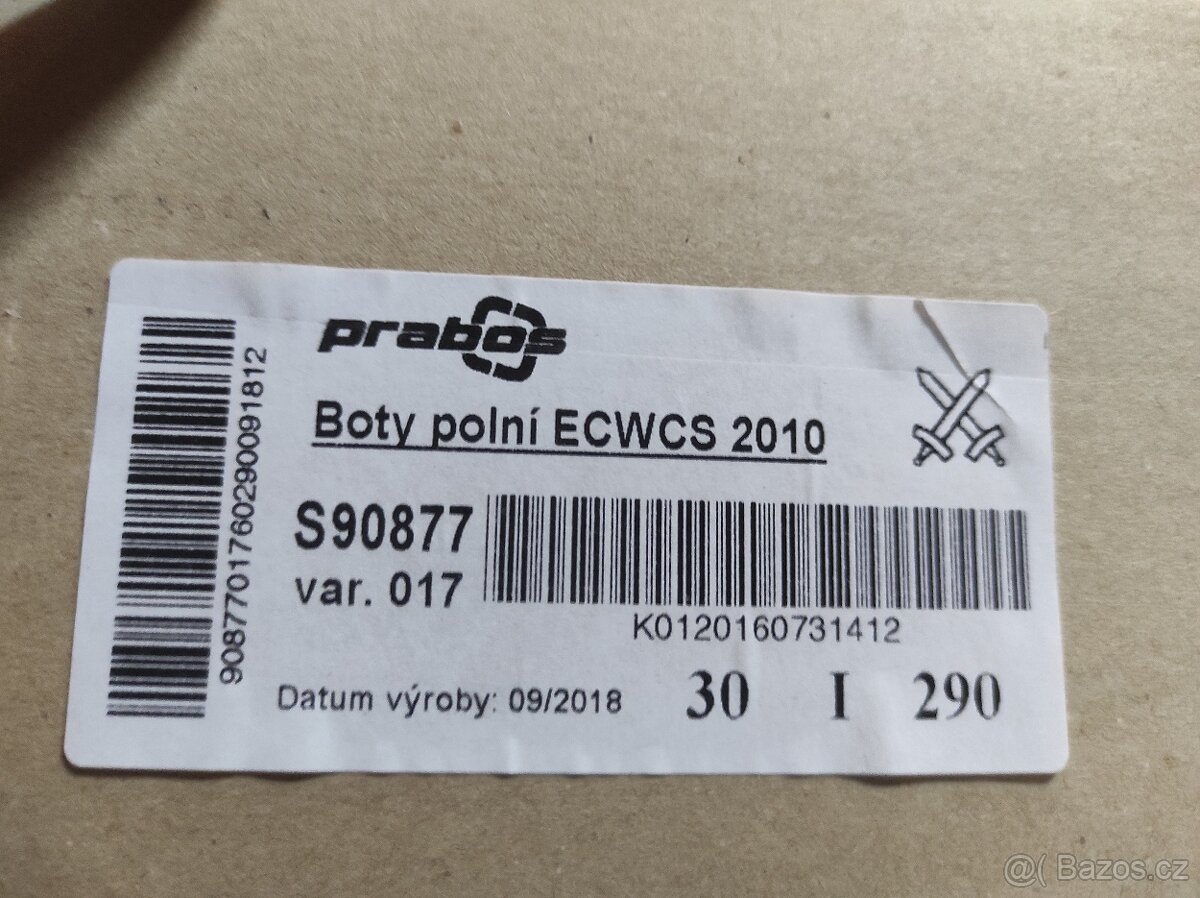 Boty vojenské ecwcs vel. 10 - 4