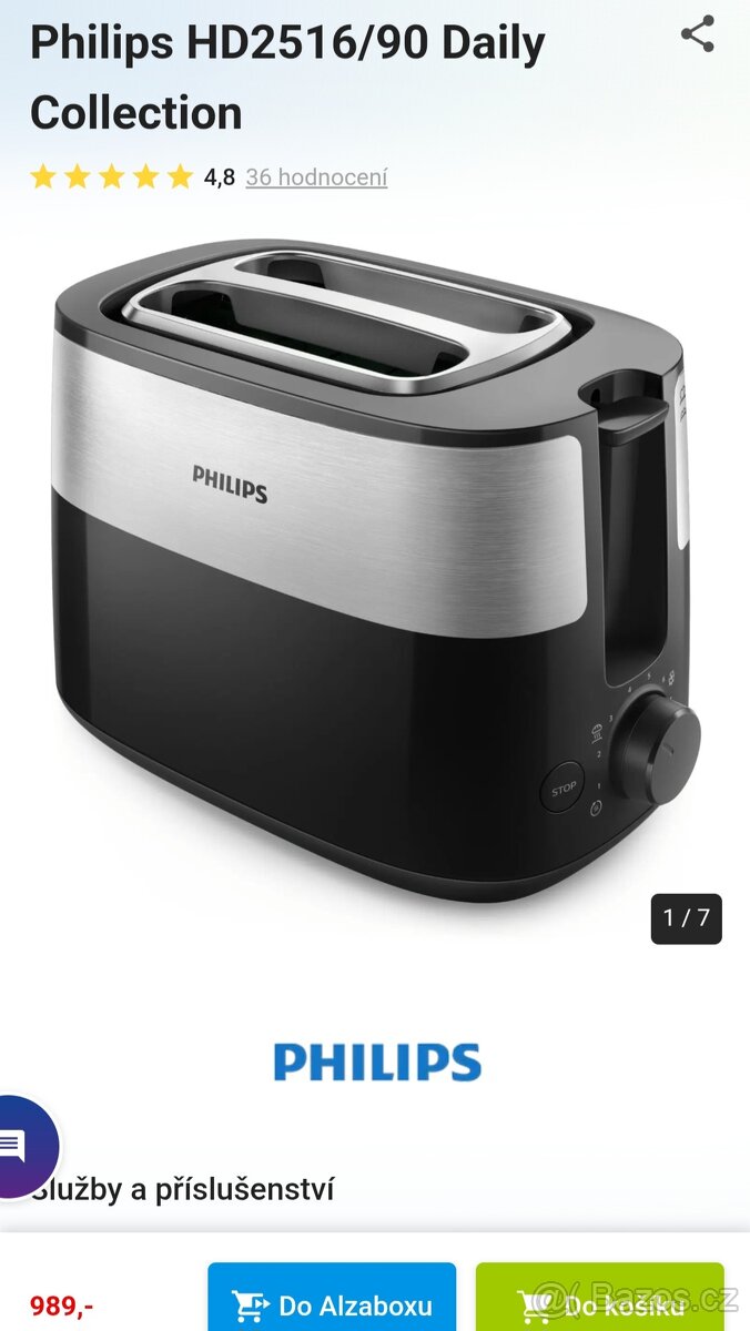 Topinkovač Philips HD 2516/90 - 4