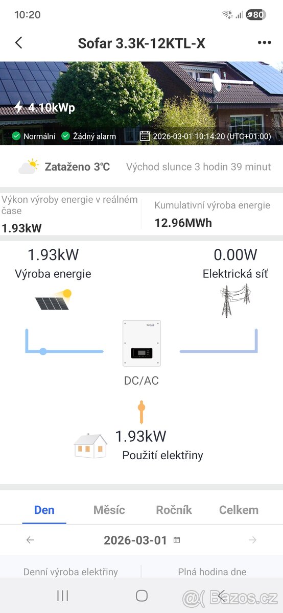Střídač SOFAR SOLAR 4,4 - 4