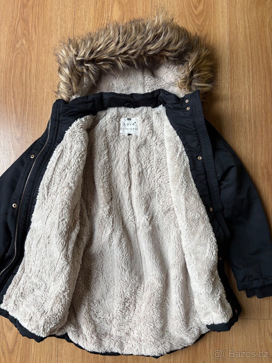 Dívčí zimní kabát F&F vel. 10-11. let - 4