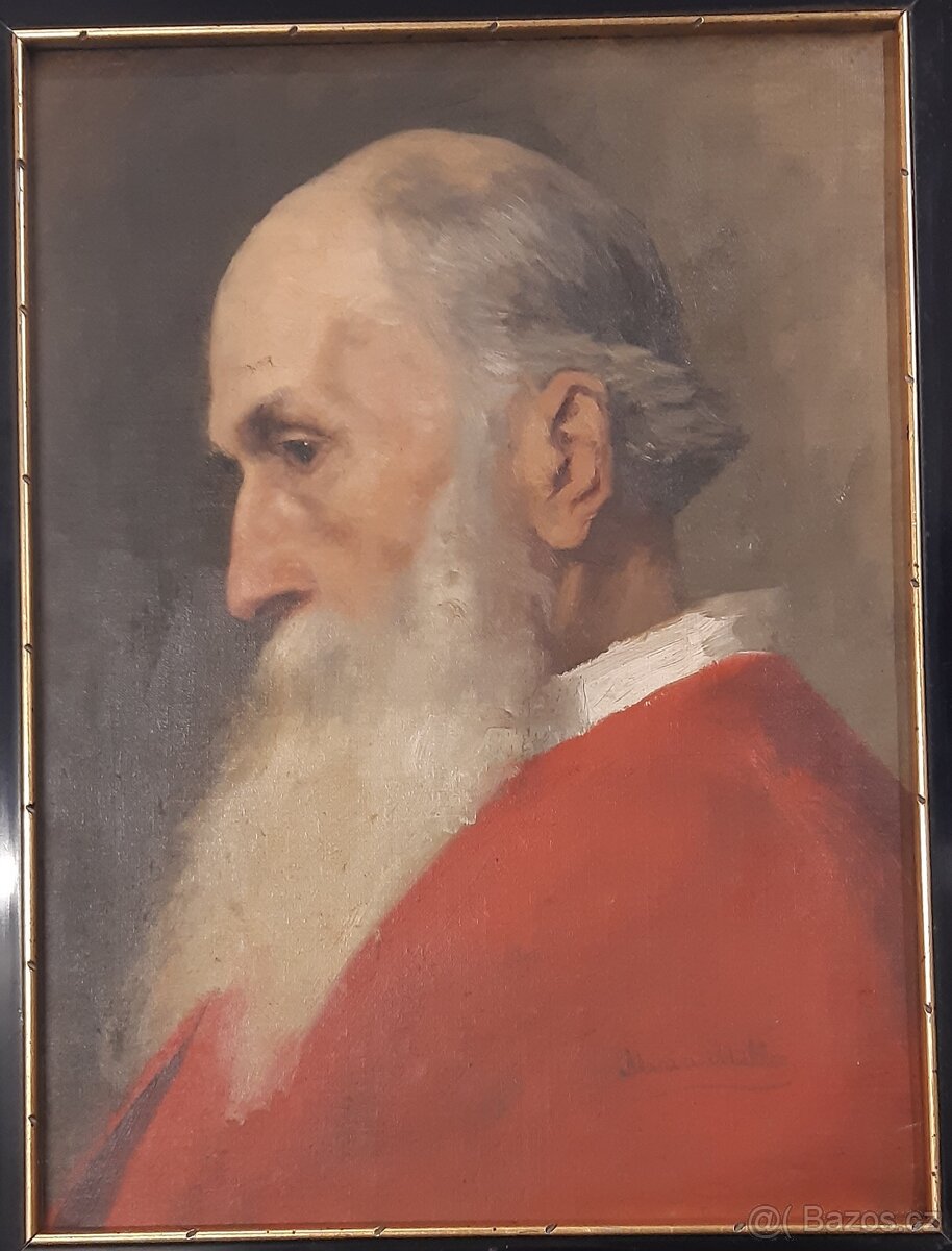 Obraz originál L.N. Tolstoj autor Marie Muller portrétistka - 4