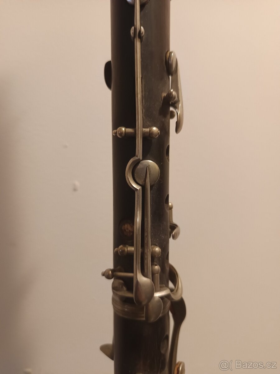 Krásný starý velký klarinet - 4