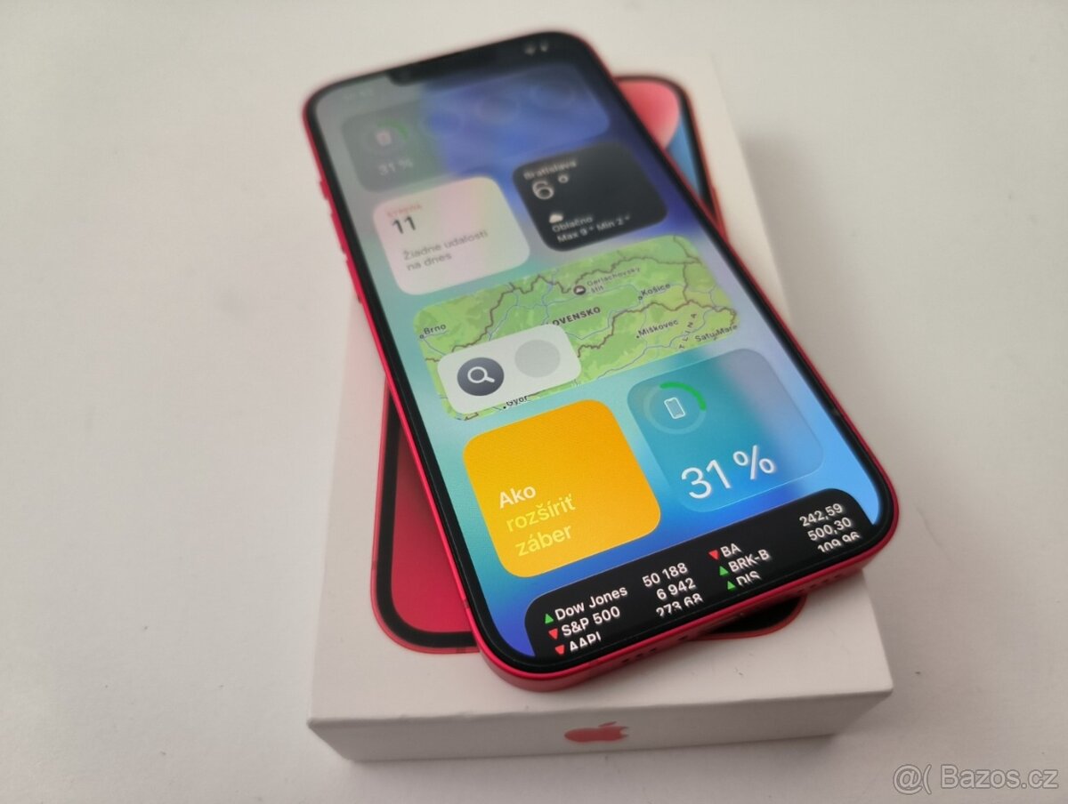 apple iphone 14 128gb Red 100% Batéria - 4