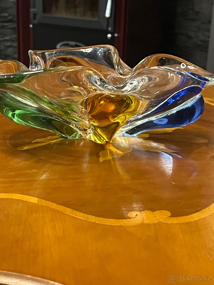 Obrovský popelník hutné sklo - 4