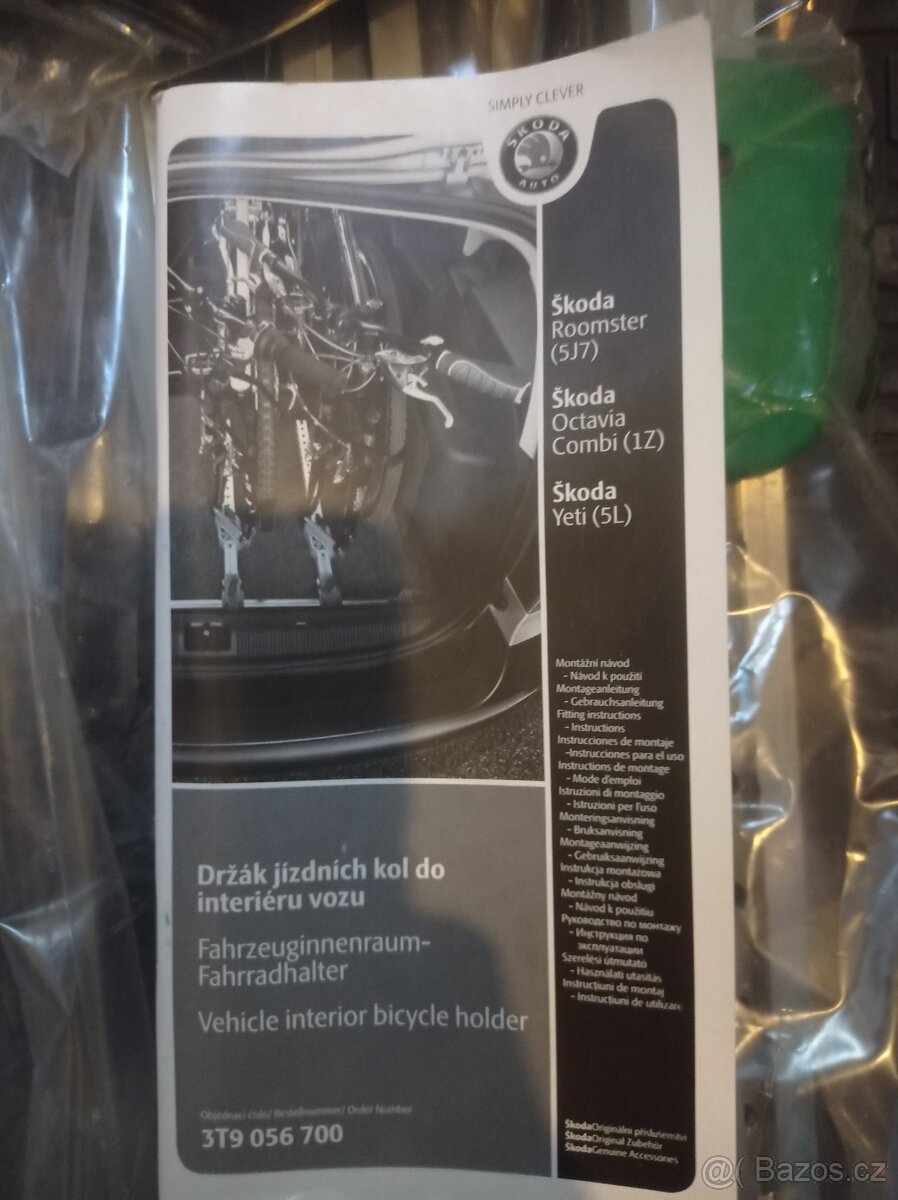 Interiérový držák jízdních kol Škoda. - 4
