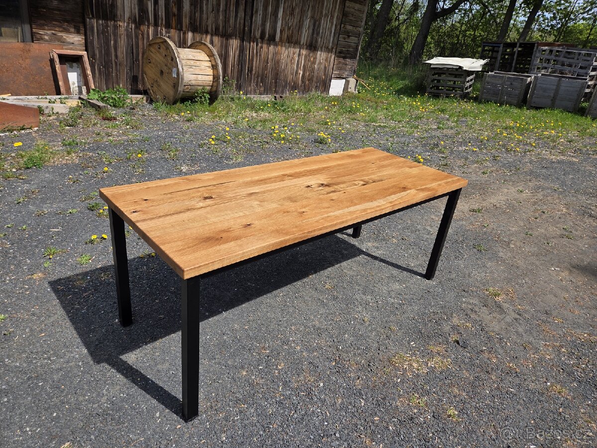 Dubový stůl 80x200cm - 4