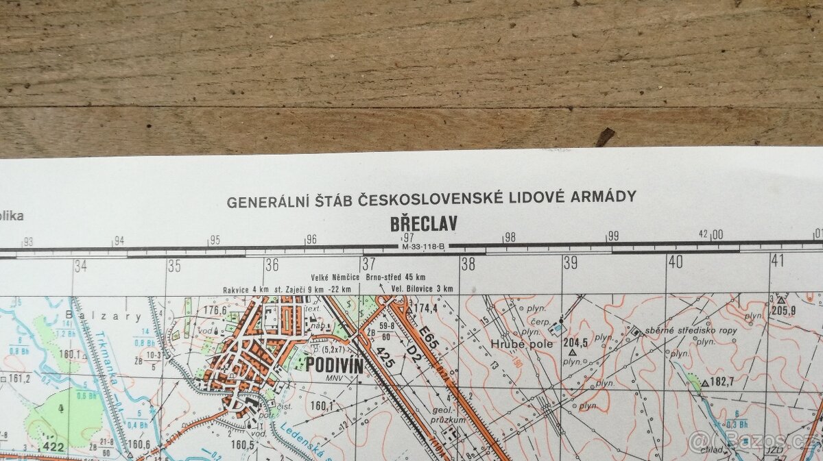 Prodám staré vojenské mapy ČSSR (1:100 000) - 4