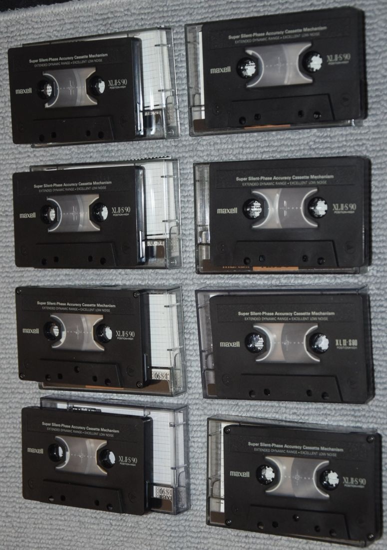 MAXELL XL II - S 90min, typ II CrO2, celkem 8ks - 4