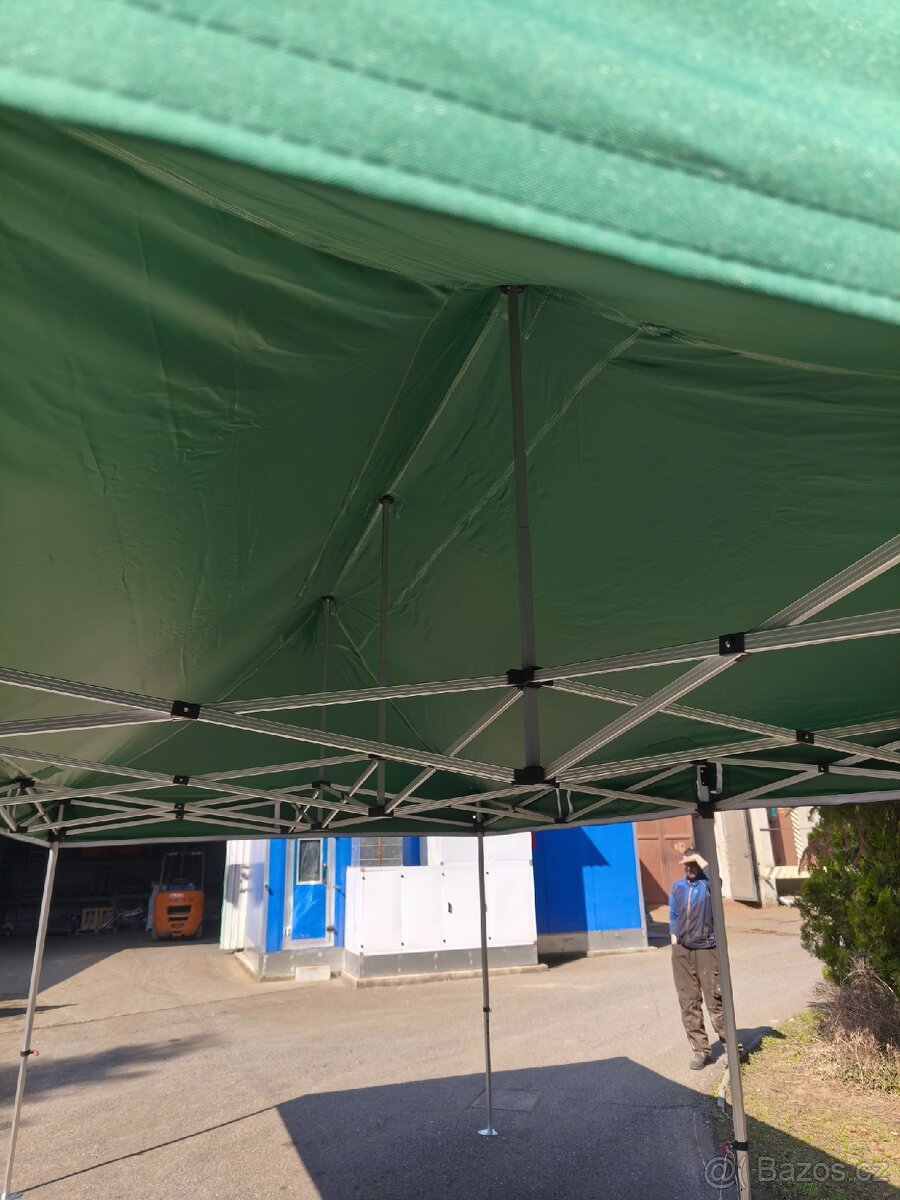 Nůžkový párty stan 6x3 m, hliníkový hexagon 42mm - 4