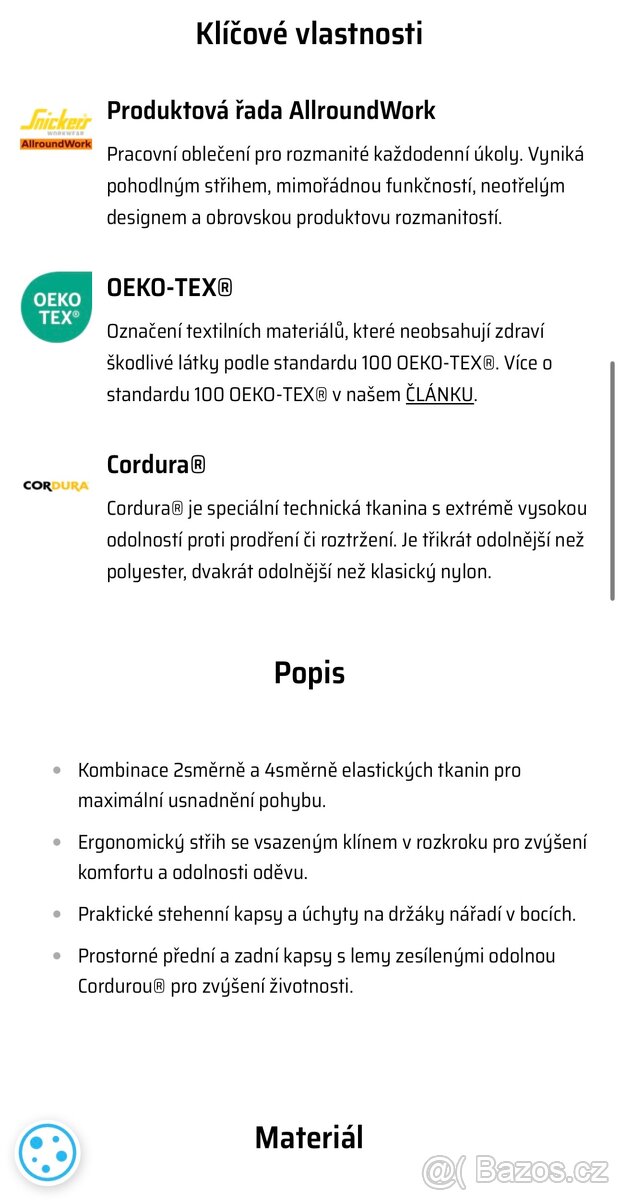 Pracovní kraťasy Snickers workwear nenošené - 4