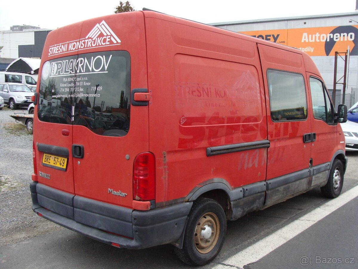 Renault Master, 2.5 D, L2H2, 6 míst,167000 km - 4