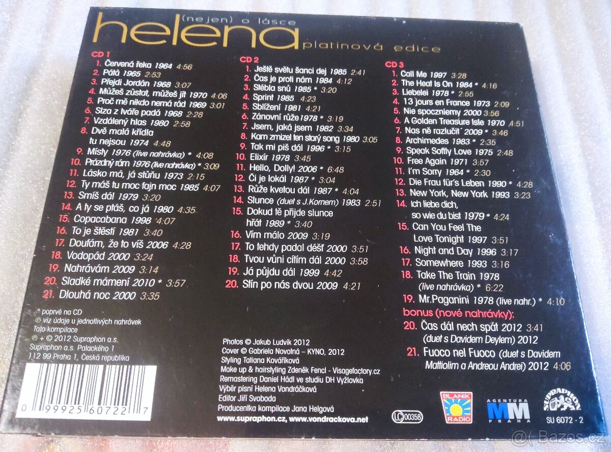 Cd - 3 cd Helena Vondráčková - 4