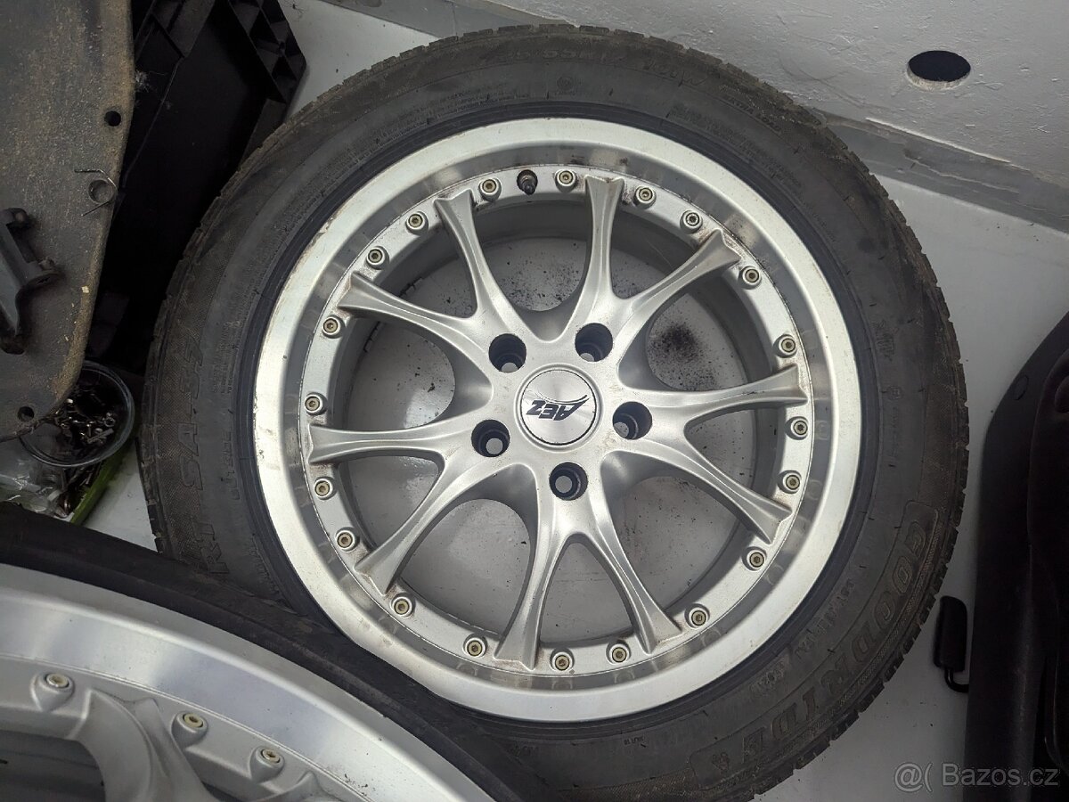 ALU AEZ 17", rozteč 5x120 . Zimní 215/60/17 C - 4