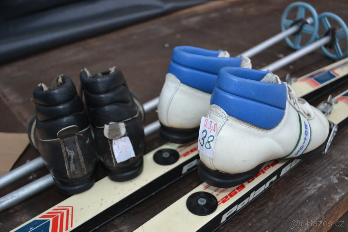 běžky 180cm boty EU 39 Botas , NN 75 vázko a hole - 4