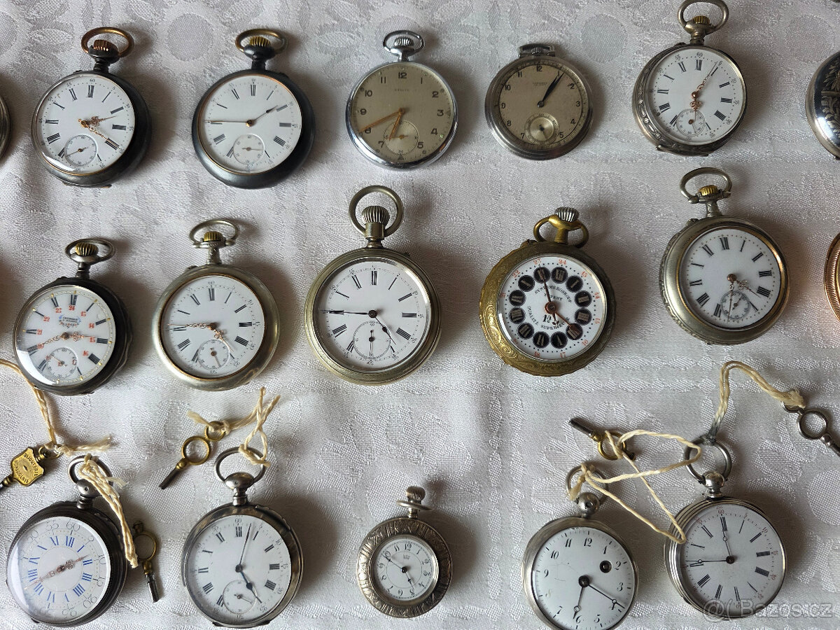 Staré kapesní hodinky. - 4