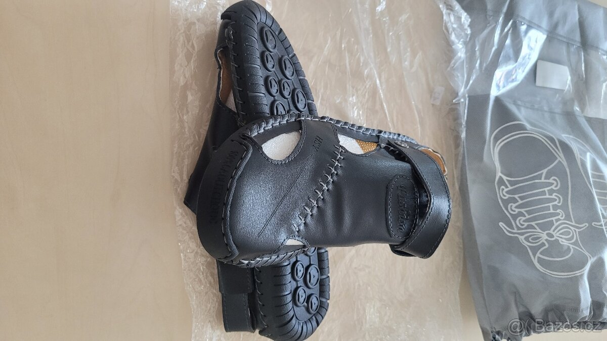 Kozene pantofle sandály - 4