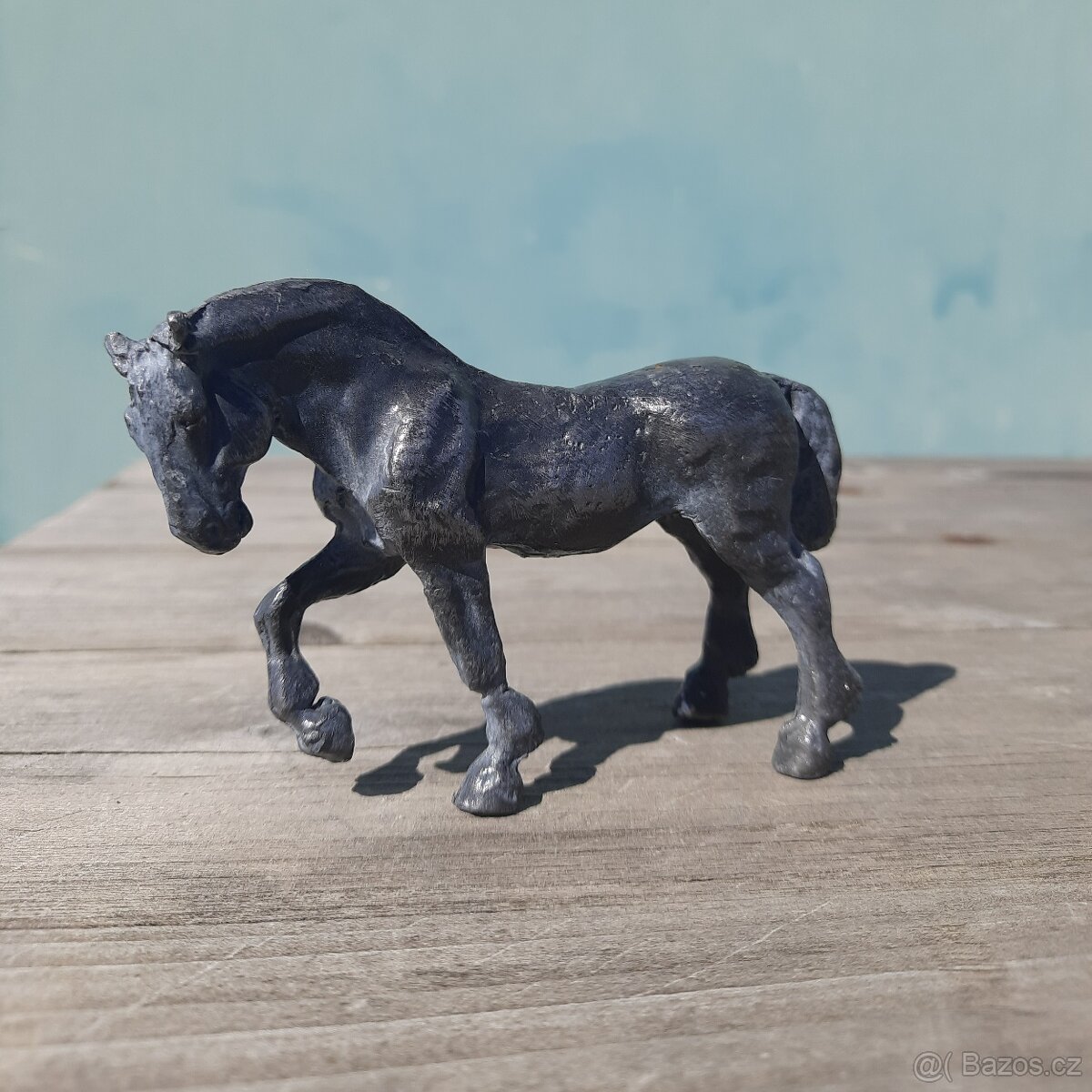 Cínová figurka, těžítko - teplokrevník - 4