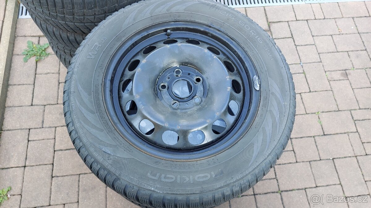 Kola zimní 16", SEAT, VW, ŠKODA, 5x112mm, pneu 215/60/16 - 4