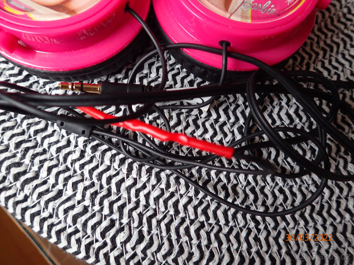 Prodám dvoje sluchátka Lexibook HP010 Barbie růžová - 4